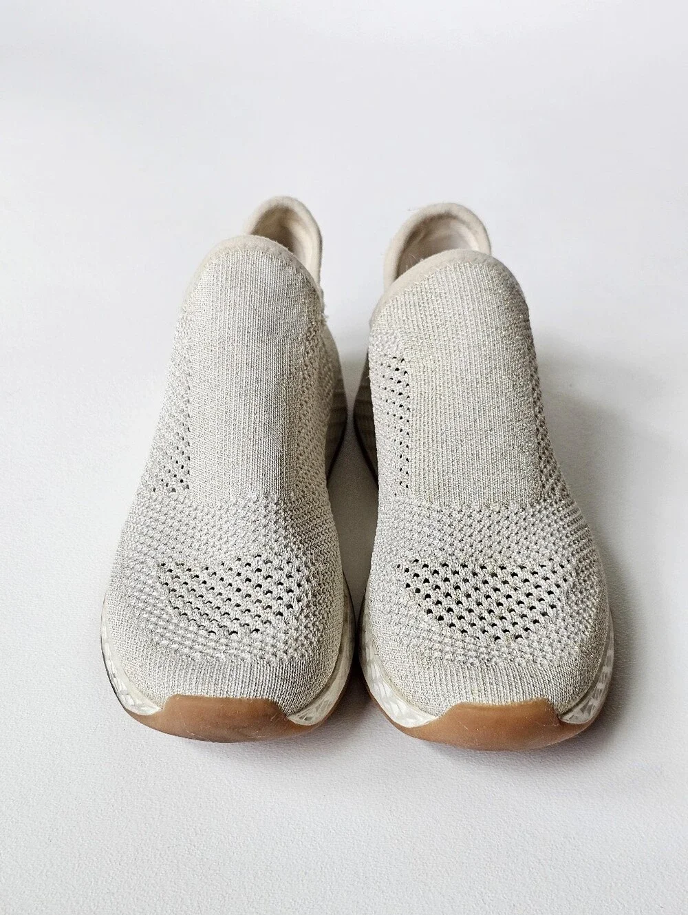 Urban Sport by J/Slides TIA Gold Metallic Knit Slip-On Sneakers Women's Size 7